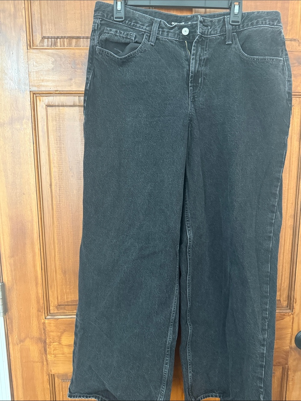 Old Navy Black Wide Leg Jeans - Flare Style